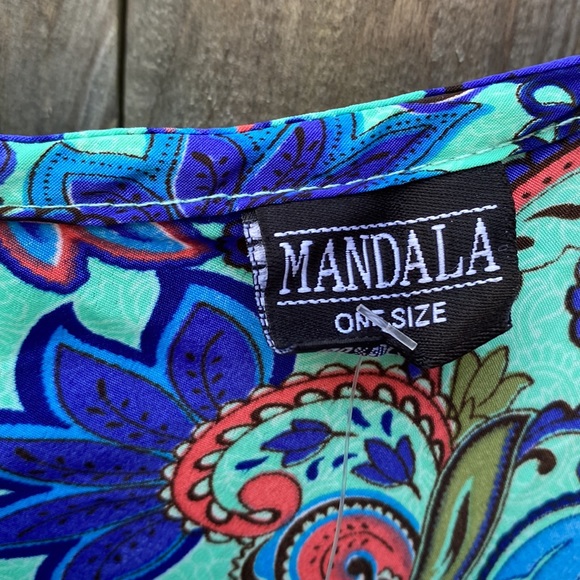 NWT Full Length One Size Boho Dress with short wing sleeves - Picture 4 of 4